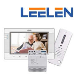 Zestaw wideodomofonowy z monitorem 7cali JB305_V34 / No9 / zasilacz na szynę DIN (natynkowy)