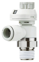 Regulator przepływu SMC Gwintowany Regulator prędkości AS