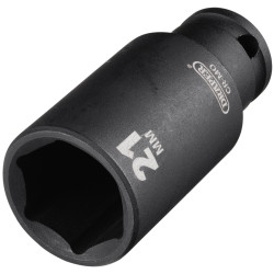 Draper 20177 HI-TORQ® Metric Deep Impact Socket, 3/8" Sq. Dr., 21mm