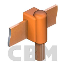 CBM WELD zgrzewanie egzotermiczne forma do połączenia przejściowego bednarki 30x4 z uziomem 17,2 mm