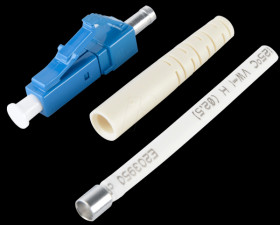 Single mode LC connector, simplex