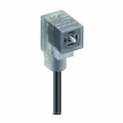 Złącze zaworowe końcówka C 4-pinowa (2+2PE) z diodą tłumiącą LED z kablem 5m VCD 1B-1-3-226/5 M