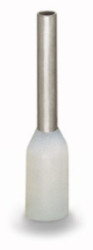 Insulated wire end ferrule, 0.5 mm², 14 mm/8 mm long, white, 216-201