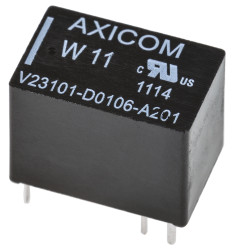 Przekaźnik sygnału, 12V dc, 1,25 A, SPST, 1-polowy, montaż PCB, TE Connectivity Axicom P2