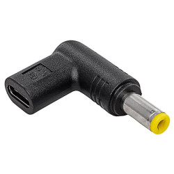 Przejściówka zasilania USB-C/5,5 Wtyk 5,5/2,5mm Adapter do laptopa