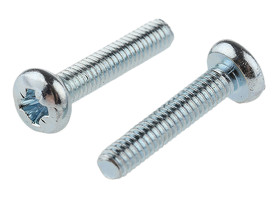 Śruby maszynowe M2.5 łeb z łbem walcowym soczewkowym Stalowe długość 12.0mm skok 0.45mm