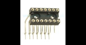 IC Socket 14 pin DIL horizontal mount - Preci-Dip