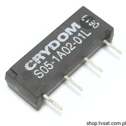 S05-1A02-01L Reed Relay 5VDC 1A Coil 500 Ohm SIL4 CRYDOM