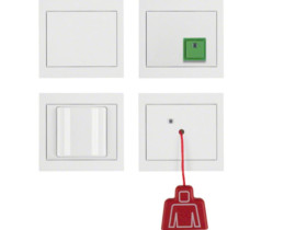 BERKER K.1 System przywoławczy zestaw z zasilaczem biały połysk 52007009 HAGER