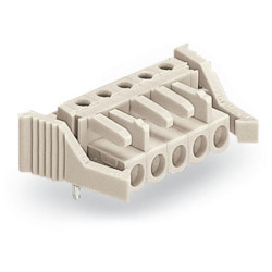 WAGO 722-235/039-000 Female MCS-MIDI 5P 5mm Locking Angled Solder Pin