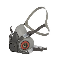 Maska oddechowa M Szary Półmaska