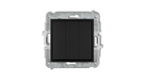 Mini Łącznik Potrójny Czarny Mat 12Mwp-7