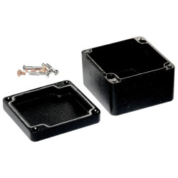 Hammond 1590Z110BK Watertight Diecast Enclosure 75 x 80 x 52 Black