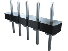 Złącze szpilkowe 7-pinowe raster: 2.54mm -rzędowe Samtec Przewlekany