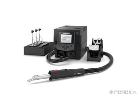 Cyfrowa stacja na gorące powietrze JT JBC z podstawką ekstrakcyjną