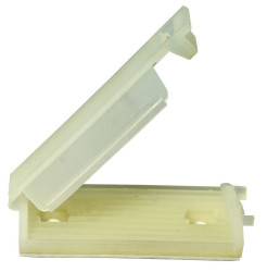 Zacisk kablowy 52.2 x 56.8 x 26.2mm materiał: Nylonowy Czarny Płaski zacisk kablowy +85°C