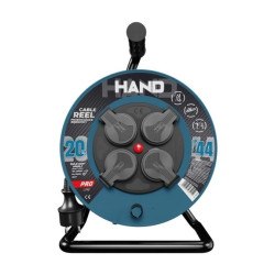 Przedłużacz bębnowy HAND PRO LINE 20m H05RR-F 3x1,5 4x2p+Z IP44 16A czarny