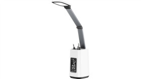 Nowoczesna Lampka Na Biurko Led Activejet Technic Biała Z Wyświetlaczem Led...