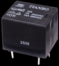 HJR-3FF-24VDC-S-Z-F 10-A relay HJR-3FF 24 VDC, 1 changeover contact, 7 A