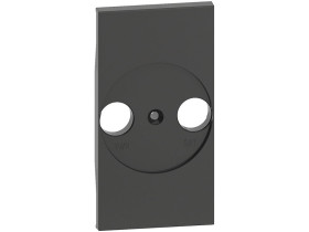 LIVING NOW Plakietka gniazda TV-R-SAT - 2 moduły - czarna KG4212 LEGRAND