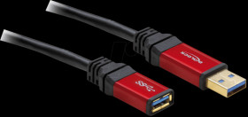 82753 Delock USB 3.0 A extension plug/socket, 2 m premium cable