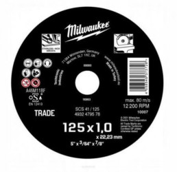 Tarcza CUT W. Trade 125x1mm SCS 41