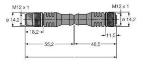 Turck 6914206 Złącze konfekcjonowane czujnika/aktuatora RSSW-RKSW451-7M, 1 szt.