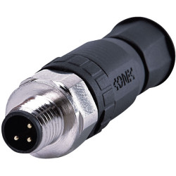 Conec 42-00009 SAL-8-RSC3-S M8x1 3 Pin Male Axial Connector Screw Terminal