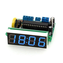 Prosty zegar LED, niebieski wyświetlacz - zlutowany KIT AVT 3132/BL