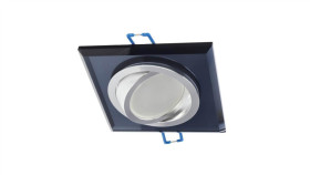 Punktowa Oprawa Sufitowa Wpuszczana Crystal R Black Ip20 Kwadratowa Szkło...