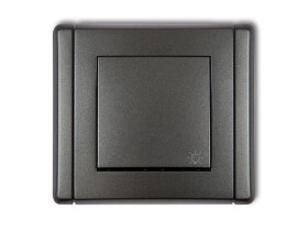 FLEXI Wyłącznik zwierny przycisk "światło" grafitowy 11FWP-5 KARLIK