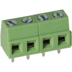 TruConnect 211835 5.0mm 4 Way Low Profile Rising Clamp Terminal Block