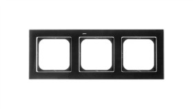 Sonata Ramka Potrójna Czarne Szkło R-3Rg/32