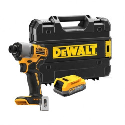 ZAKRĘTARKA UDAROWA AKUMULATOROWA 1/4' 18V XR 1*1.7AH DEWALT