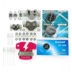 Zestaw Electro-Fashion rozszerzony z sześcioma modułami diod LED - Kitronik 2728