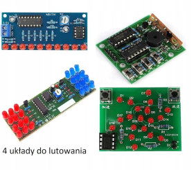 ZESTAW 4 MODUŁY DO NAUKI LUTOWANIA DIY KIT