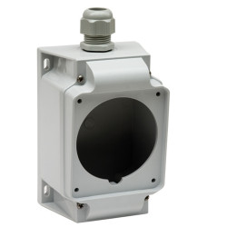 Puszka elektroinstalacyjna, seria: Mureva, materiał: Stal nierdzewna, typ montażu: Montaż powierzchniowy, 90 x 100mm