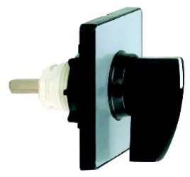 Głowica oper. 60x60mm- kolor metali.-czarna rączka-z etyk. bez op., do graw. KBD1H