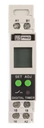 Timer Relay Wielofunkcyjne funkcyjny 01. s → 999h SPDT 1-stykowy SPDT 24 → 240V ac/dc