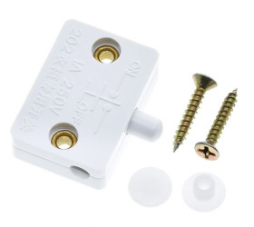 CZUJNIK OTWARCIA WŁĄCZNIK OŚWIETLENIA SZAFKOWEGO NC BIAŁY (SENSOR-CABWH)