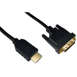 TruConnect 16-1725 2m HDMI M DVI-D M Black Cable