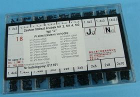 ZESTAW ŚRUB BK M1,2/M1,4/M2 TYP-J 500szt