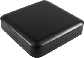 PC enclosure, (L x W x H) 160 x 160 x 45 mm, black (RAL 9005), IP68, 1557F2BK