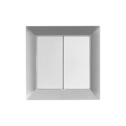 Premium Łącznik schodowy podwójny kolor srebrny WP-5/2 Pr SR