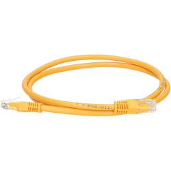 TruConnect TRUP61.0YW 1mtr CAT 6 UTP PVC Full Copper Patch Lead - Yellow