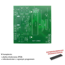 Termometr 2-kanałowy - PCB i mikroprocesor do projektu AVT 2982