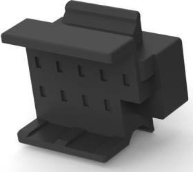 Connector, 9 pole, pitch 2 mm, straight, black, 2108422-1