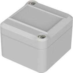 ABS enclosure, (L x W x H) 52 x 50 x 37 mm, light gray (RAL 7035), IP65, 63205200