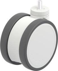 Blickle 935581 LKDH-PATH 125K-GS10 Podwójna rolka z tworzywa sztucznego Średnica koła: 125 mm Maksymalne obciążenie: 125