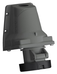 Złącze przemysłowe - zasilające 16A Gniazdo 500 V 3P+N+E Amphenol Industrial Czarny Montaż ścienny IP67